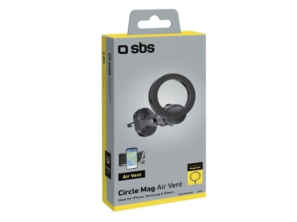 SBS TESUPMAGRING, Mobiltelefon/smarttelefon, Passiv holder, Bil, Sort