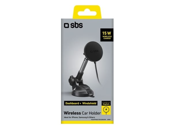 SBS TESUPPMAG15WLONGARM, Mobiltelefon/smarttelefon, Bil, Grå