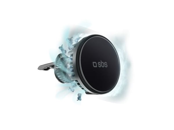 SBS TESUPFANWIR15W, Automatisk, USB, Trådløs lading, Sort