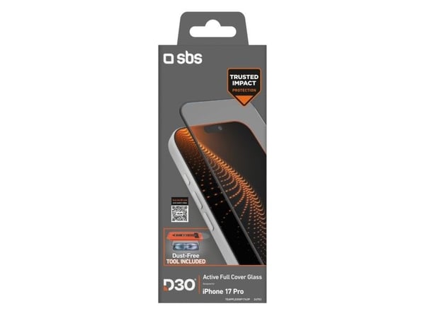 SBS TEAPPLD3OIP1763P, Apple, iPhone 17 Pro, Støvresistent, Ripebestandig, Sjokkresistent, Svart, Gjennomsiktig, 1 stykker