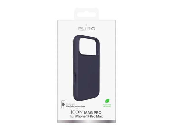 PURO ICON MAG PRO, Suojus, Apple, iPhone 17 Pro Max, 17,5 cm (6,9"), Tummansininen