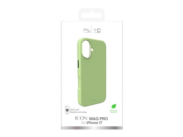 PURO ICON MAG PRO, Mobilskal, Apple, iPhone 17, 15,5 cm (6.1"), Grön