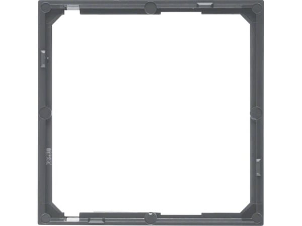 Berker 11091606, Musta, Ruuviton, Berker, Matta, 50 x 50 mm, 10 kpl