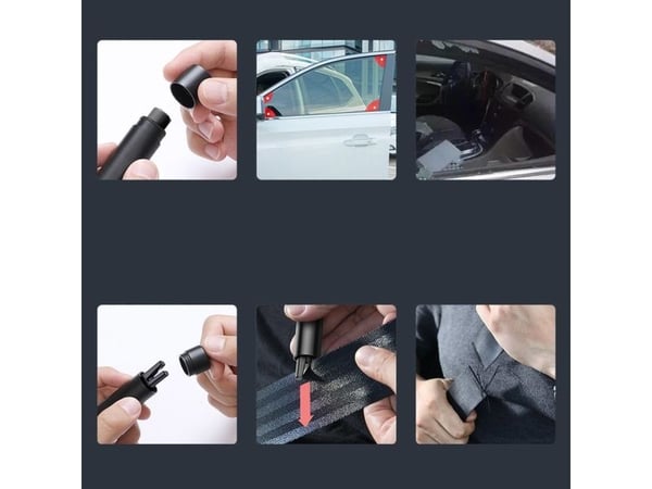 Baseus Window Hammer + beltekniv CRSFH-0G
