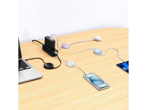 Baseus Free2Draw Mini USB-C - USB-C 100W 1m jatkojohto - musta