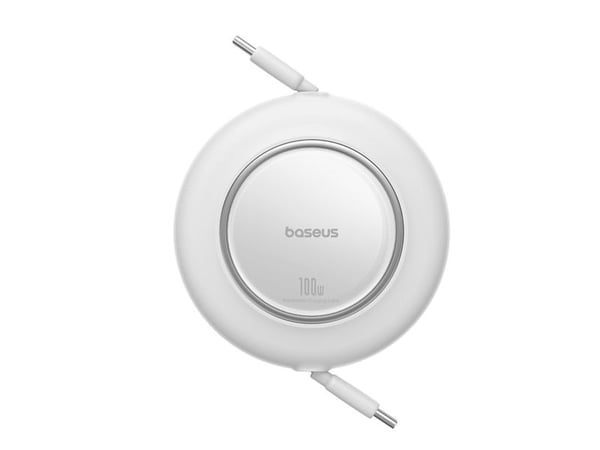 Baseus Free2Pull Mini USB-kabel – 100 W, USB-C til USB-C – 2 m – hvit