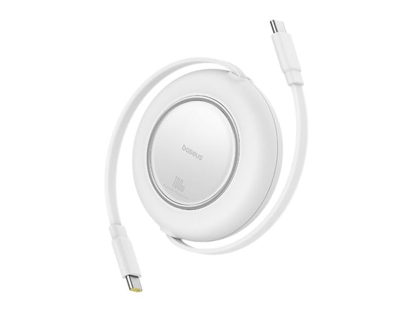Baseus Free2Pull Mini USB-kabel – 100 W, USB-C til USB-C – 2 m – hvit