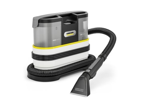 Kärcher SE 2 Spot, Handhållen, Matta, Klädsel, 1,5 l, 0,8 l, 450 W, Svart, Grå, Vit