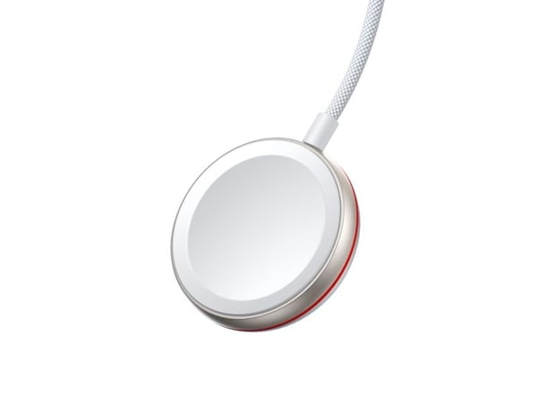 Joyroom 2 i 1 Lightning-kabel og induktiv lader for Apple Watch, 1,5 m, hvit (S-IW011)