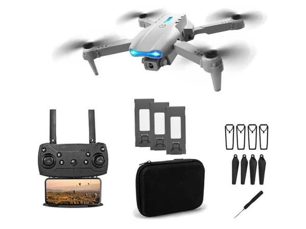 Drönare E99 Pro | drönare + 3 batterier + fodral | 1800mAh