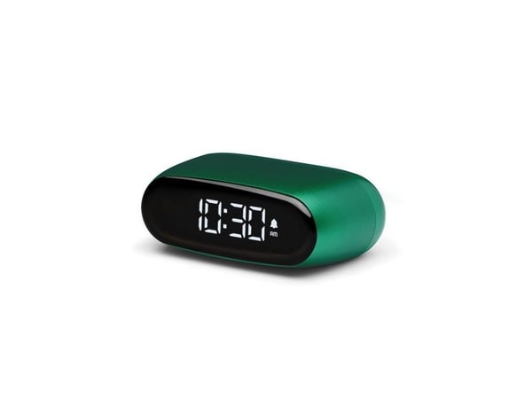 LEXON Minut, Digital vekkerklokke, Oval, Grønn, LCD, Batteri, 5 V