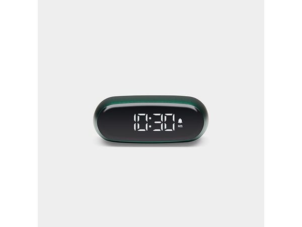 LEXON Minut, Digital vekkerklokke, Oval, Grønn, LCD, Batteri, 5 V