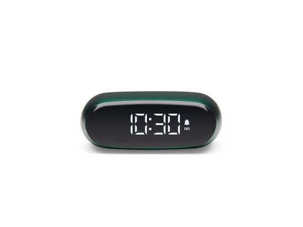LEXON Minut, Digital vekkerklokke, Oval, Grønn, LCD, Batteri, 5 V