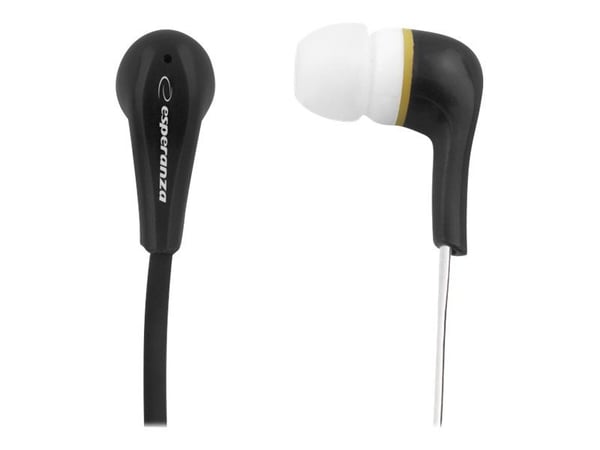 Esperanza EH146K LOLLIPOP - Ørepropper - i øret - kablet - 3,5 mm jakk - svart