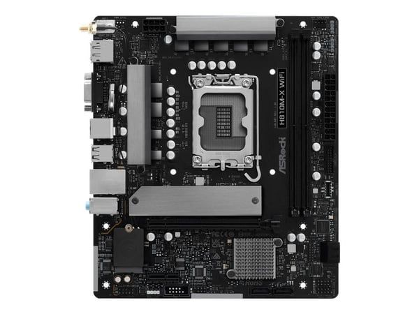ASRock H810M-X WIFI - Hovedkort - micro ATX - LGA1851-sokkel - H810 Chipset - USB-C 3.2 Gen 1, USB 3.2 Gen 1 - 2.5 Gigabit LAN, Wi-Fi, Bluetooth - ...