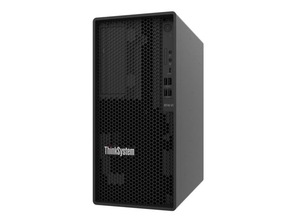 Lenovo ThinkSystem ST45 V3 7DH5 - Server - tower 1-vägs - 1 x EPYC 4124P / upp till 5.1 GHz - RAM 16 GB - ej hot-swap 3.5" vik/vikar - SSD 2 x 960 ...