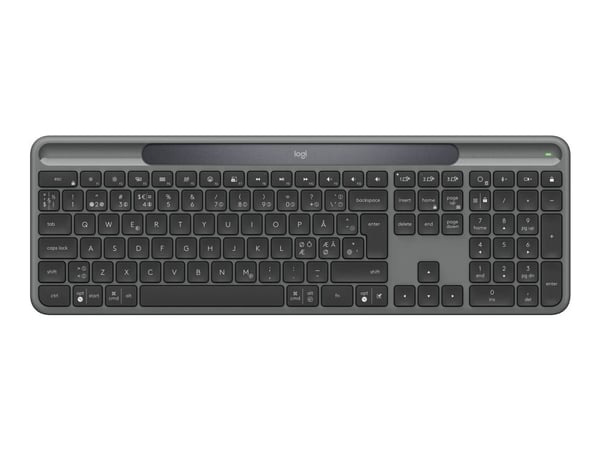 LOGITECH Slim Solar+ Keyboard Graphite - Nordic