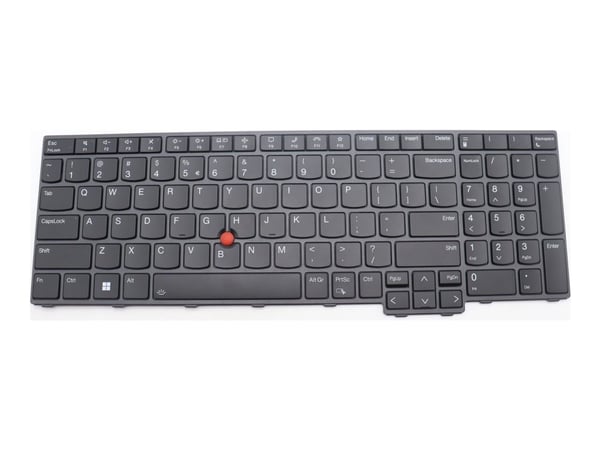 Lenovo - Erstatningstastatur for bærbar PC - bakbelysning - QWERTY - USA med eurosymbol - FRU