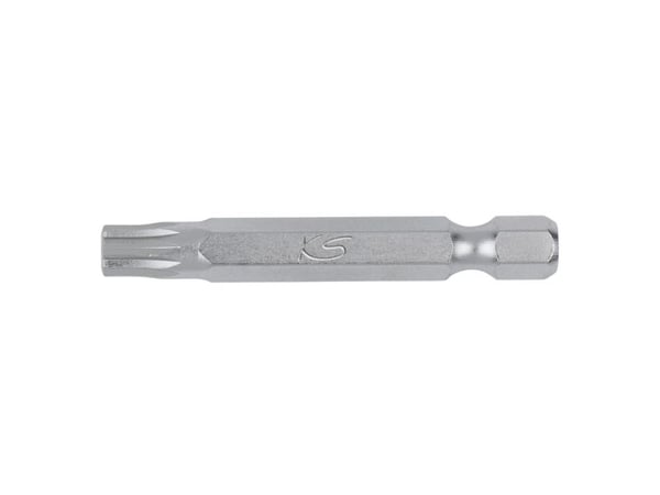 KS Tools 911.2708, Nickel, DIN 3126, ISO 1173 - E 6,3, 50 mm, 60 g, 25,4 / 4 mm (1 / 4"), Sekskantet