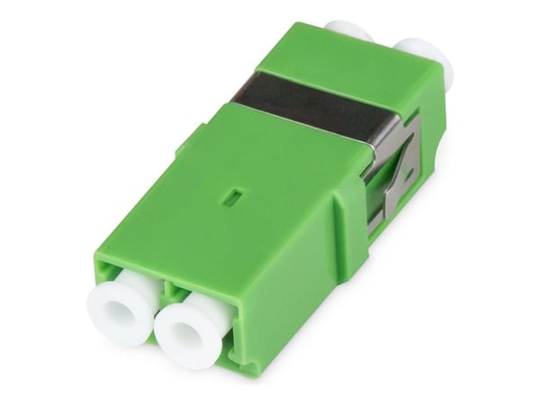 DIGITUS - Kopplingsdon för nätverk - LC/APC enkelläge (hona) till LC/APC enkelläge (hona) - fiberoptisk - duplex - utan fläns, snäpp-in - grön