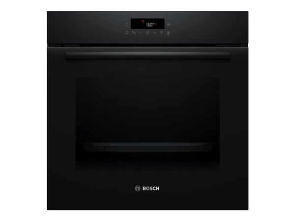 Bosch Serie | 2 HBA572BB4 - Ovn - innebygd - fordypning - bredde: 56 cm - dybde: 55 cm - høyde: 58.5 cm - med selvrens - Klasse A+ - svart