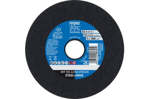 PFERD EHT 125-2,0 SG STEELOX, Stål, Rustfritt stål, PFERD, 12,5 cm, 12200 o/min, 25 stk