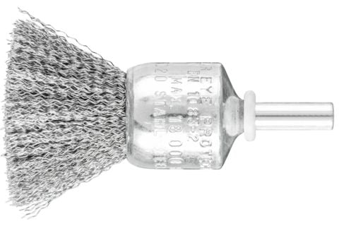 PFERD 43704013, Kopp stålbørste, 6 mm, 2 cm, 18000 RPM, 10 stykker