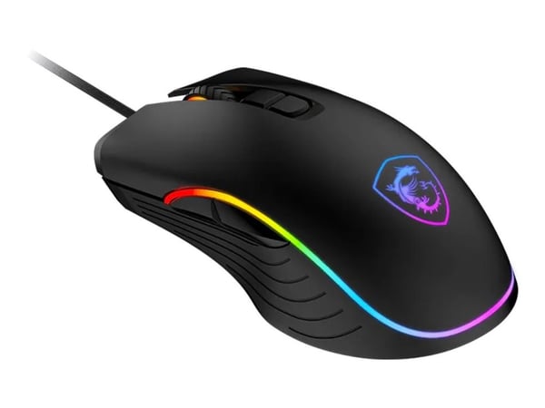 MSI FORGE GM300 - Mus - optisk - 7 knapper - kablet - USB 2.0