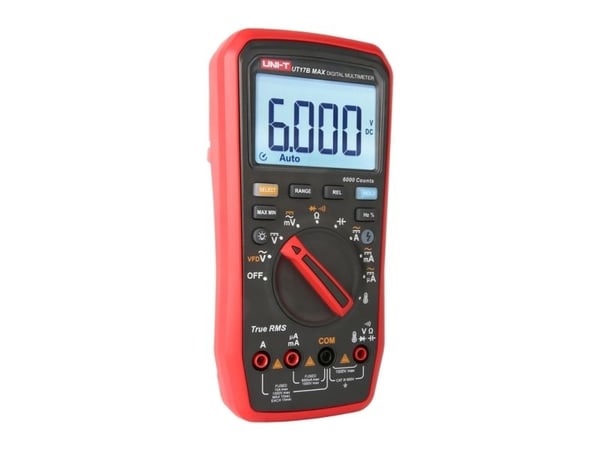 Digitalt multimeter TRMS UNI-T, CATIII 600V, 600.0mV-1000V AC/DC, VFD, 600.0µA-10A AC/DC, 60.00MOm, 6000µF, 10MHz, -55C~500C