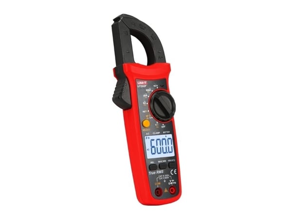 Uni-t strømtang UT202F, TRMS, NCV, 28 mm, 600A, 600V AC/DC, med frekvens- og kapasitetsmåling
