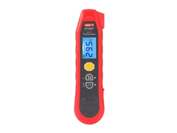 UNI-T IR-termometer 40–300°C; -40–300°C IP54 maks/min/forskjellsmåling målelås