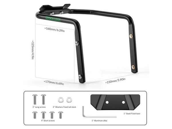 RockBros multifunksjons sykkelholder stabilisator for veske under setet - svart
