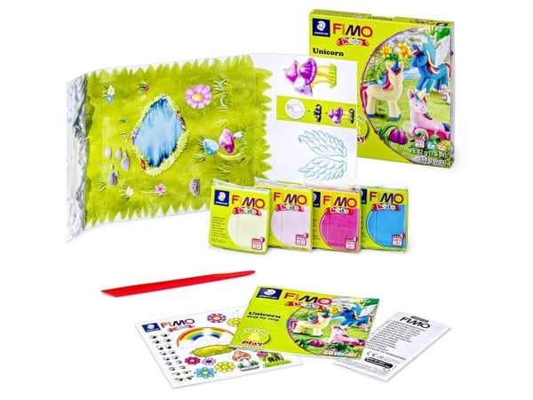 Fimo Kids Form&amp;Play Yksisarviset 4x42g setti