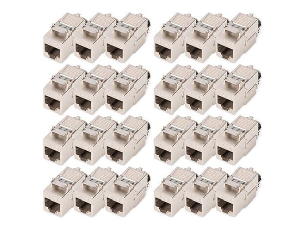Digitus DN-93816-24, litteä, hopea, RJ-45, LSA, naaras, naaras