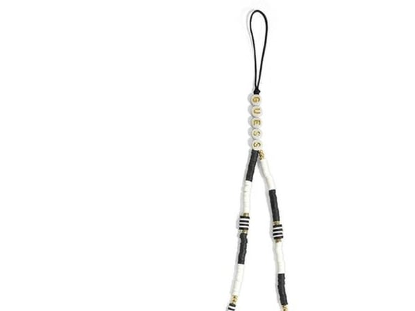 Guess GUSTBCKH mobilrem med Heishi-pärlor – svart/vit