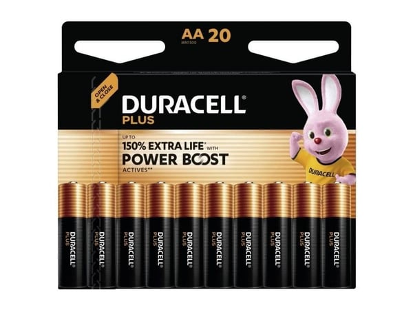 Duracell Plus Power Boost Mignon AA 1,5 V-batterier 20 stk (151281)