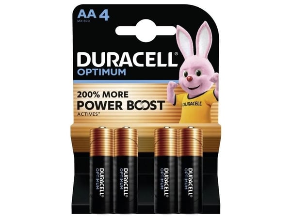 Duracell 5000394137486, Engangsbatteri, AA, 4 stykker, Flerfarget, 150 mm, 10 mm