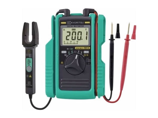 Kyoritsu KEW Mate 2001 A håndmultimeter, digital strømtang CAT II 600 V, CAT III 300 V (visning: 3400)