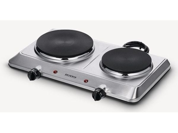 SEVERIN DK 1014 - Elektrisk varmeplate - 2.5 kW - børstet rustfritt stål