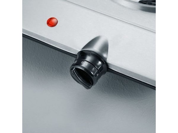 SEVERIN DK 1014 - Elektrisk varmeplate - 2.5 kW - børstet rustfritt stål