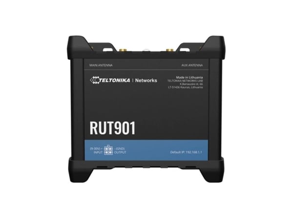 Teltonika RUT901 - Trådlös router - WWAN 3-ports-switch - PPP 2,4 GHz - 2G, 3G, 4G