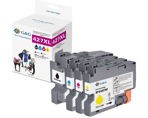 G&G Ink Combi Pack Kompatibel blekkpakke for svart, cyan, magenta, gul GP-B427XLBKCMY-4P