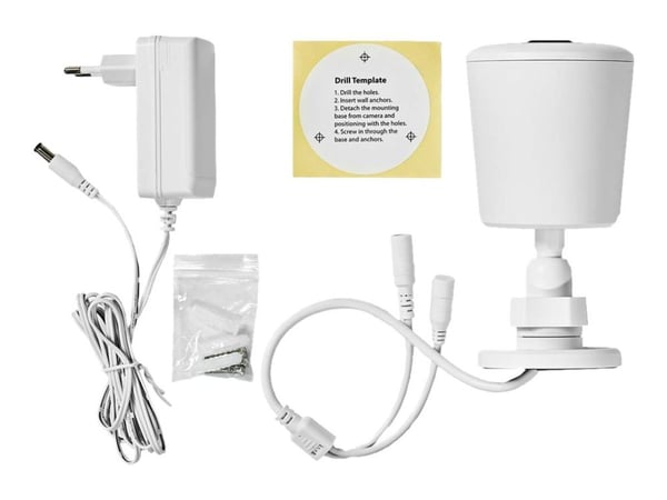 Nedis SmartLife - Nettverksovervåkingskamera - panorering / tipping - kule - utendørs - vanntett - farge (Dag og natt) - 3 MP - 2304 x 1296 - 1296p...