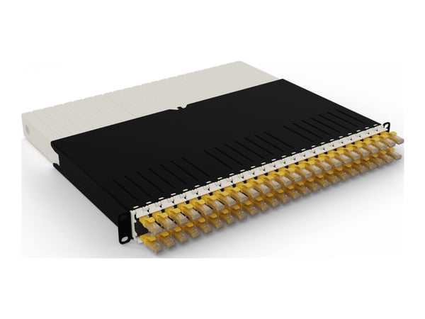 PATCHBOX patchbox.one - Kabelindragningssystem - CAT 6a - UTP - RAL 9005 - 8U