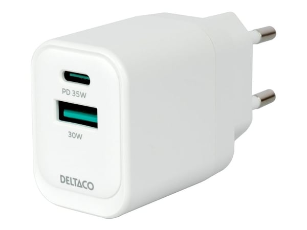 Deltaco USBC-AC159, Sisätila, AC, Valkoinen