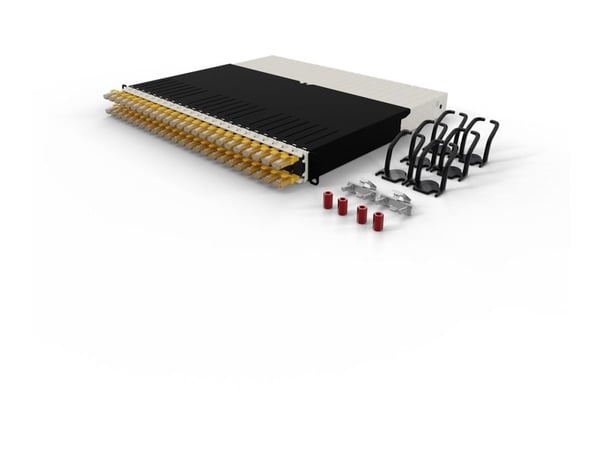 PATCHBOX patchbox.one - Kabelindragningssystem - CAT 6a - UTP - RAL 9005 - 8U