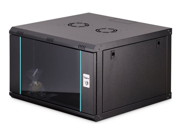 Digitus DN-37103, Seinään asennettava laitekehikko, 7U, 60 kg, Näppäinlukko, Kotelon kiskot, Tehostunut kaapelinhallinta