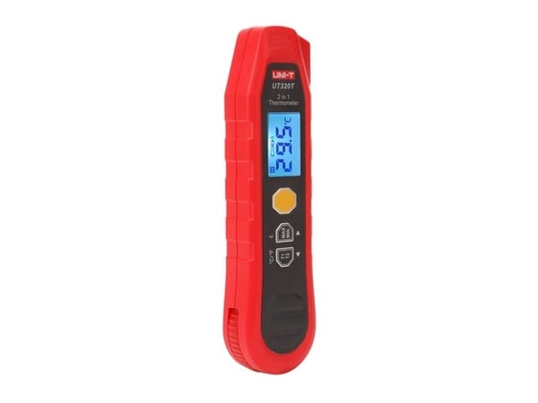 UNI-T IR-termometer 40–300°C; -40–300°C IP54 maks/min/forskjellsmåling målelås