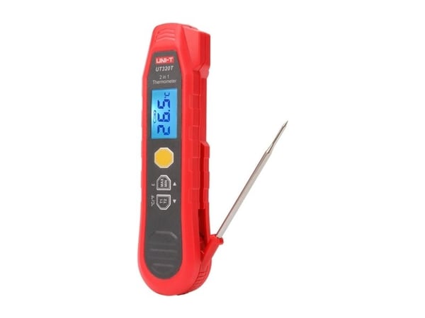 UNI-T IR-termometer 40–300°C; -40–300°C IP54 maks/min/forskjellsmåling målelås