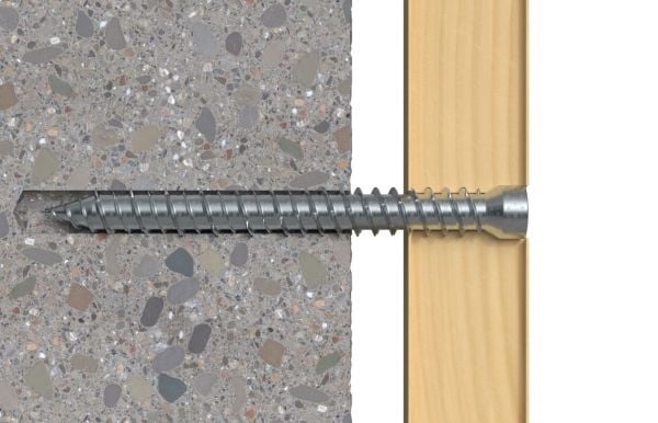 Fischer 532920 Skruv för fönsterkarm 7,5 mm 252 mm Hexagon 100 st